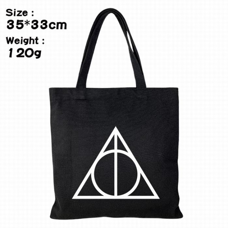 Harry Potter Canvas shopping bag shoulder bag Tote bag 35X33CM 120G Style 2
