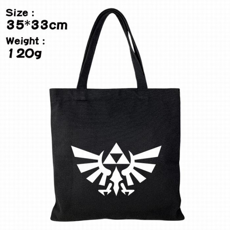 The Legend of Zelda Canvas shopping bag shoulder bag Tote bag 35X33CM 120G Style 1