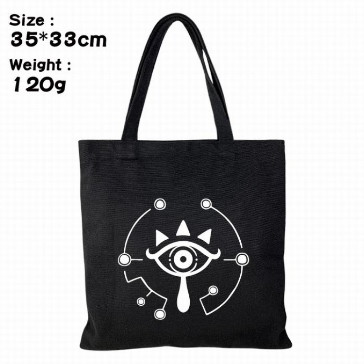 The Legend of Zelda Canvas shopping bag shoulder bag Tote bag 35X33CM 120G Style 2