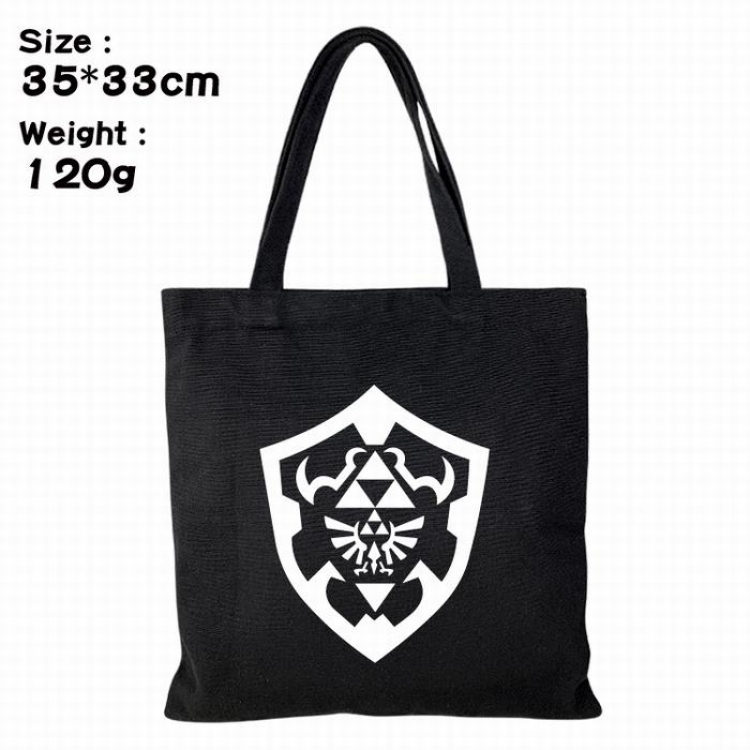 The Legend of Zelda Canvas shopping bag shoulder bag Tote bag 35X33CM 120G Style 4