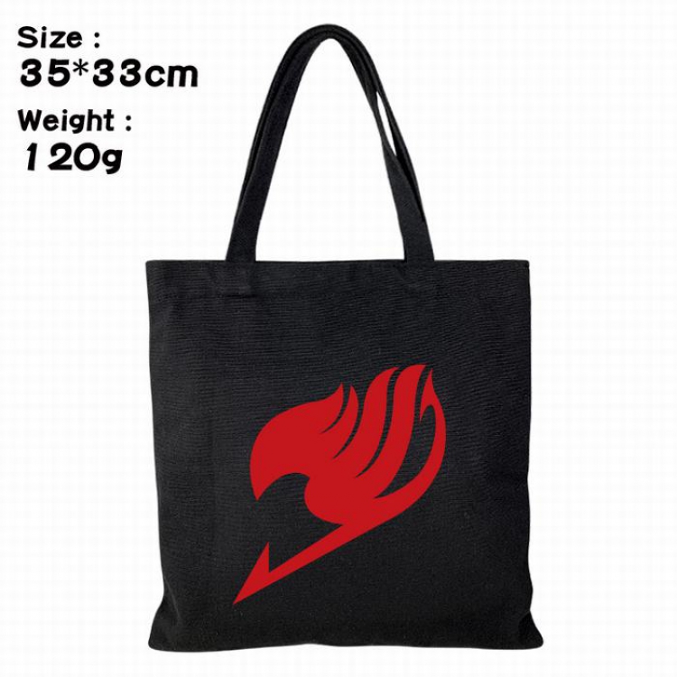 Fairy tail Canvas shopping bag shoulder bag Tote bag 35X33CM 120G Style 1
