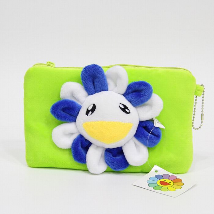 Sun flower Cartoon plush clutch bag 20X12CM 0.05KG Style A