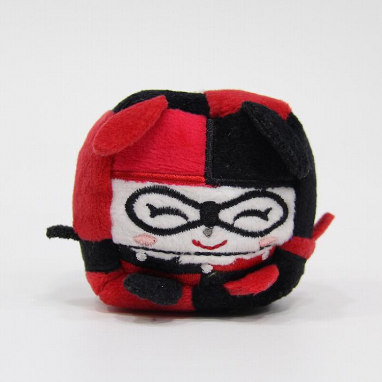 Suicide Squad a set of 10 Four square plush toy doll keychain pendant 6X6CM