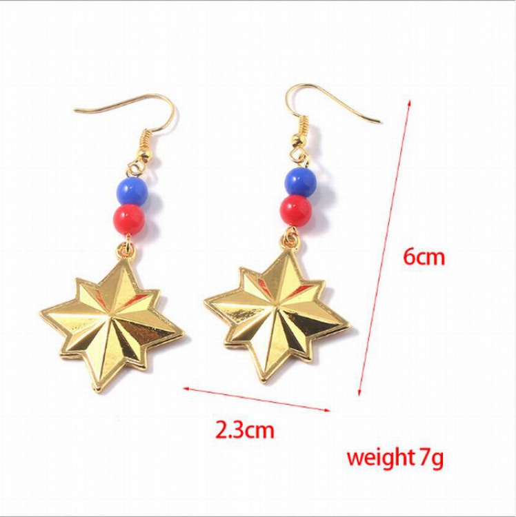 The Avengers Captain Marvel Earrings price for 5 pcs