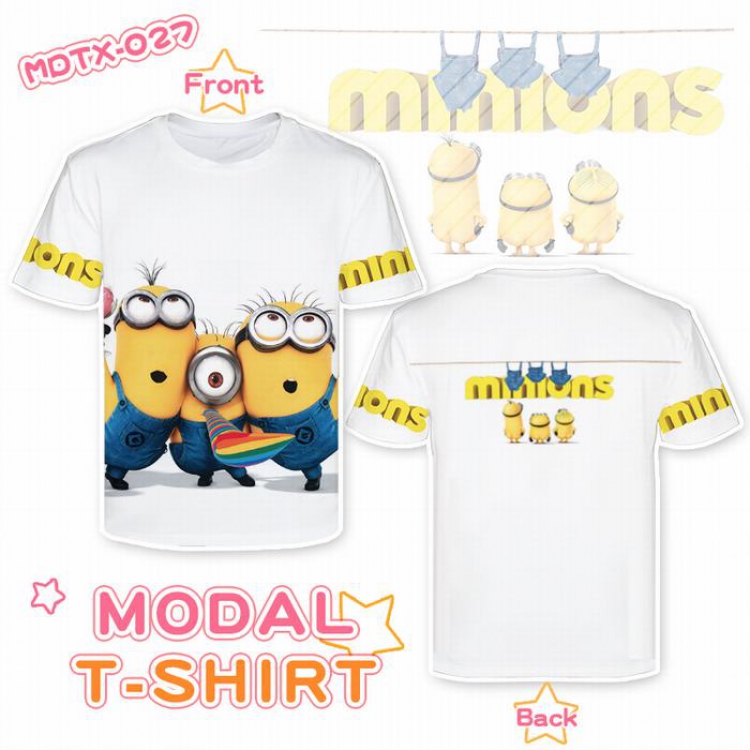 Minions Full color modal T-shirt short sleeve XS-5XL MDTX027