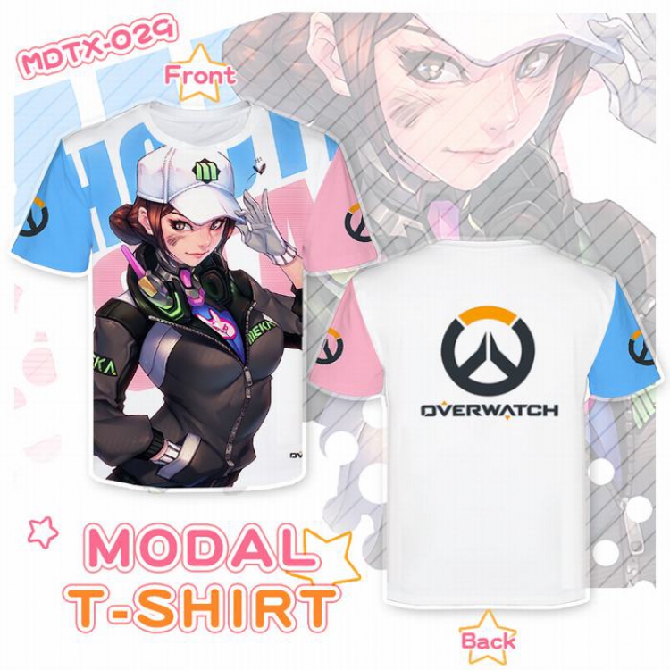 Overwatch Full color modal T-shirt short sleeve XS-5XL MDTX029
