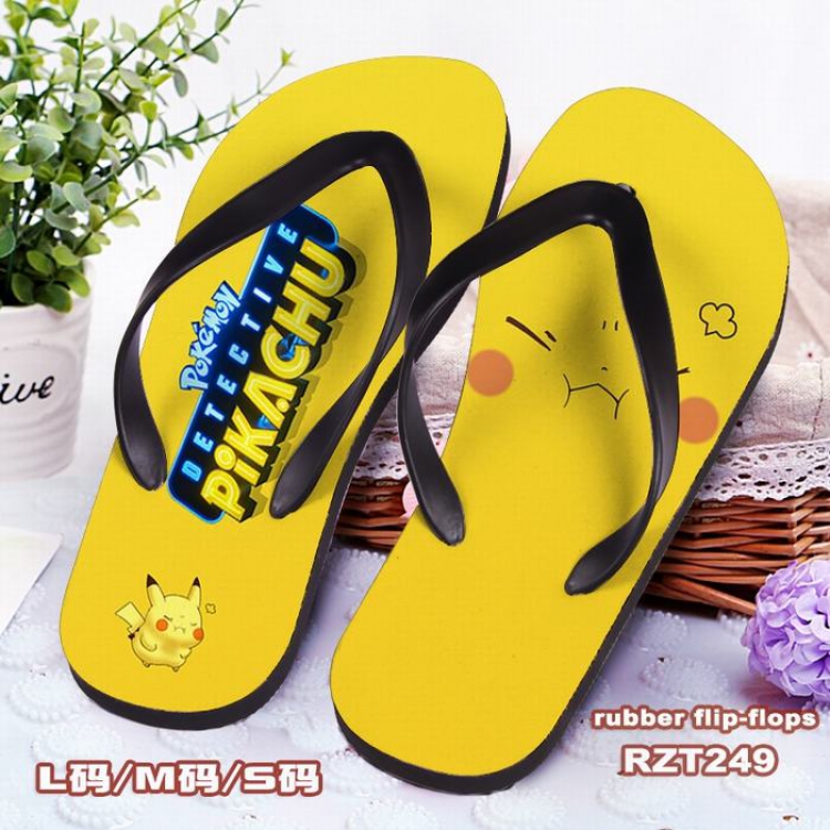 Detective Pikachu Cloth surface Flip-flops slipper S.M.L RZT249