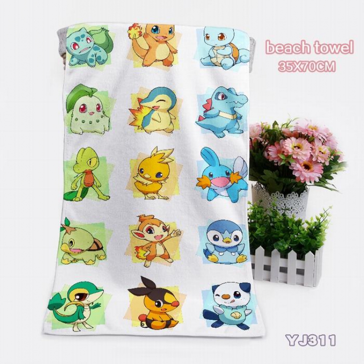 Pokemon Pikachu Towels Bath towels 35X70CM YJ311