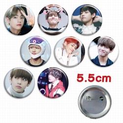 BTS a set of 8 Tinplate Badge ...