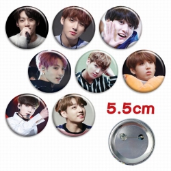 BTS a set of 8 Tinplate Badge ...