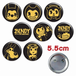 Bandi a set of 8 Tinplate Badg...