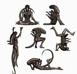 Aliens a set of 6 Boxed Figure...