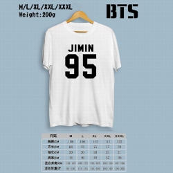 BTS Printed round neck short-s...