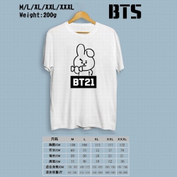 BTS BT21 Printed round neck sh...