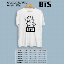 BTS BT21 Printed round neck sh...