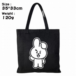 BTS BT21 Canvas shopping bag s...