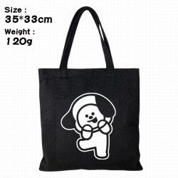 BTS BT21 Canvas shopping bag s...