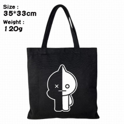 BTS BT21 Canvas shopping bag s...