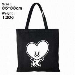 BTS BT21 Canvas shopping bag s...