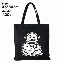 BTS BT21 Canvas shopping bag s...