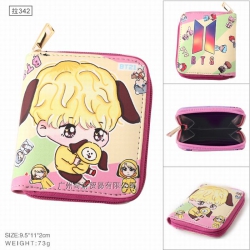 BTS BT21 Full color Zipper PU ...