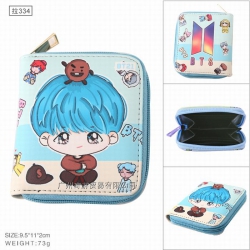 BTS BT21 Full color Zipper PU ...