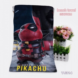 Pikachu Towels Bath towels 35X...