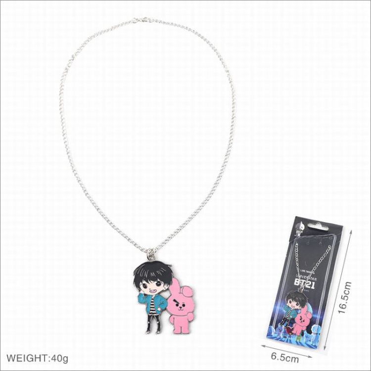 BTS BT21 Necklace pendant Style G