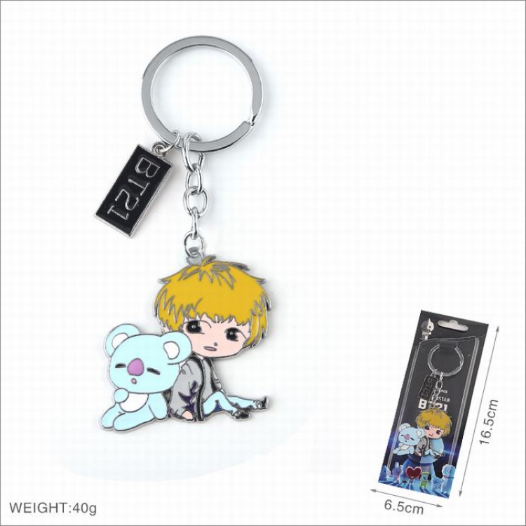 BTS BT21 Rider Key Chain pendant Style B