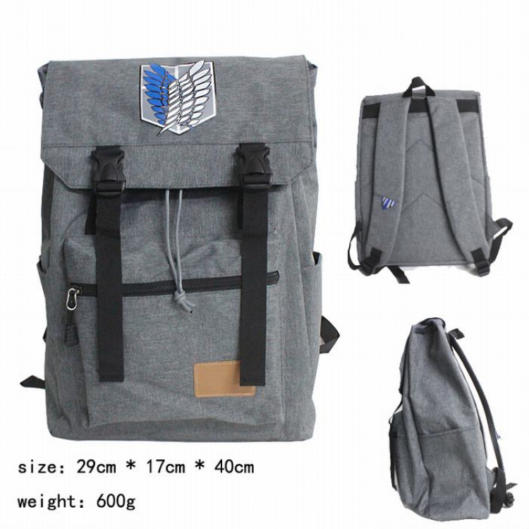 Shingeki no Kyojin Canvas Backpack bag satchel