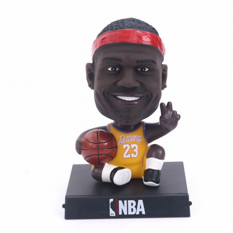 NBA Shake head Boxed Figure Decoration Mobile phone holder