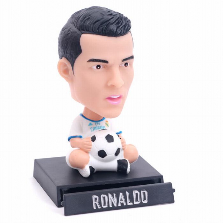 Football Shake head Boxed Figure Decoration Mobile phone holder