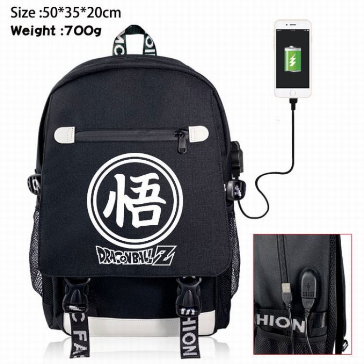 DRAGON BALL Canvas Data line Backpack Bag 
