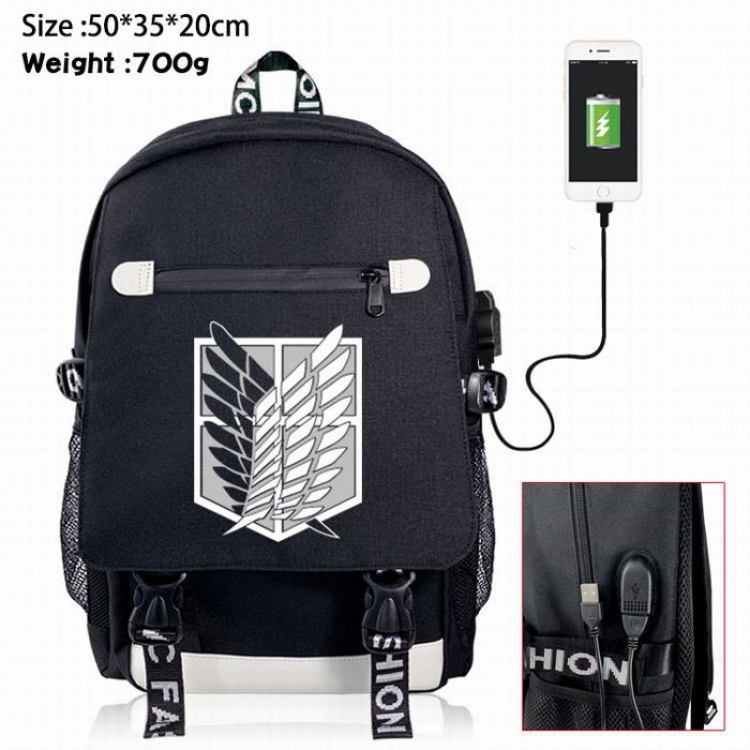 Shingeki no Kyojin Canvas Data line Backpack Bag