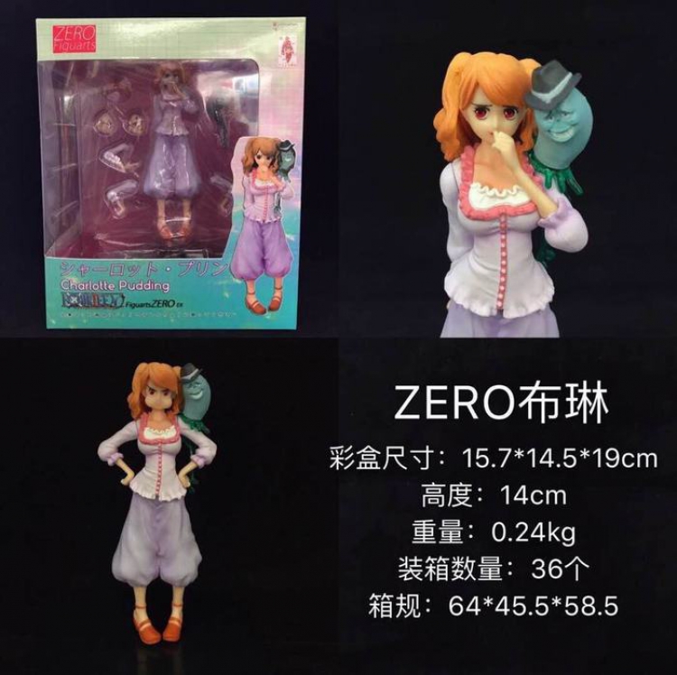 One Piece ZERO Charlotte Pudding Boxed Figure Decoration 14CM