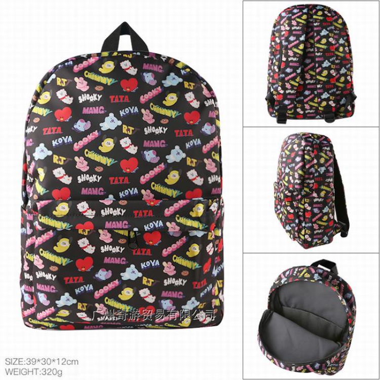 BTS BT21 Cotton imitation nylon composite waterproof fabric Backpack bag