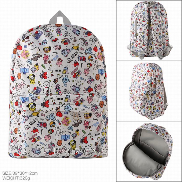 BTS BT21 Cotton imitation nylon composite waterproof fabric Backpack bag
