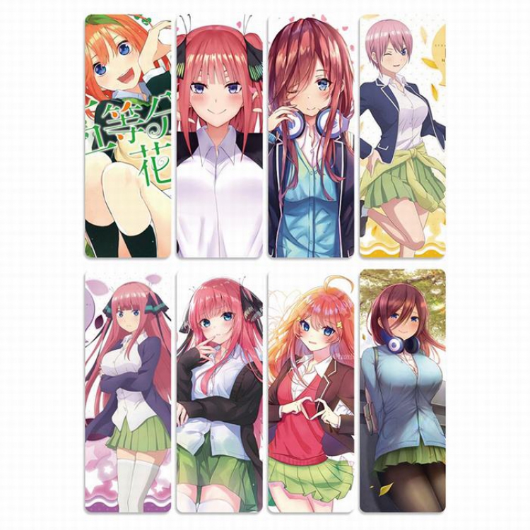 The Quintessential Quintuplets PVC Refined version Bookmark price for 5 set with 8 pcs a set Style D