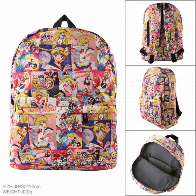 sailormoon Cotton imitation nylon composite waterproof fabric Backpack bag