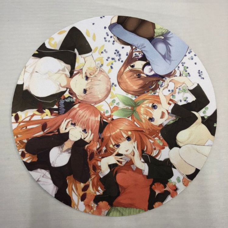 The Quintessential Quintuplets Round Non-slip Mouse pad 22CM Style A