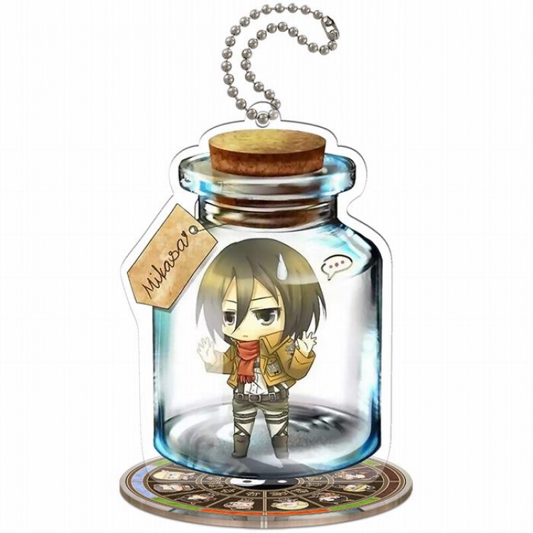 Shingeki no Kyojin Q version Small Standing Plates Acrylic keychain pendant 9-10CM