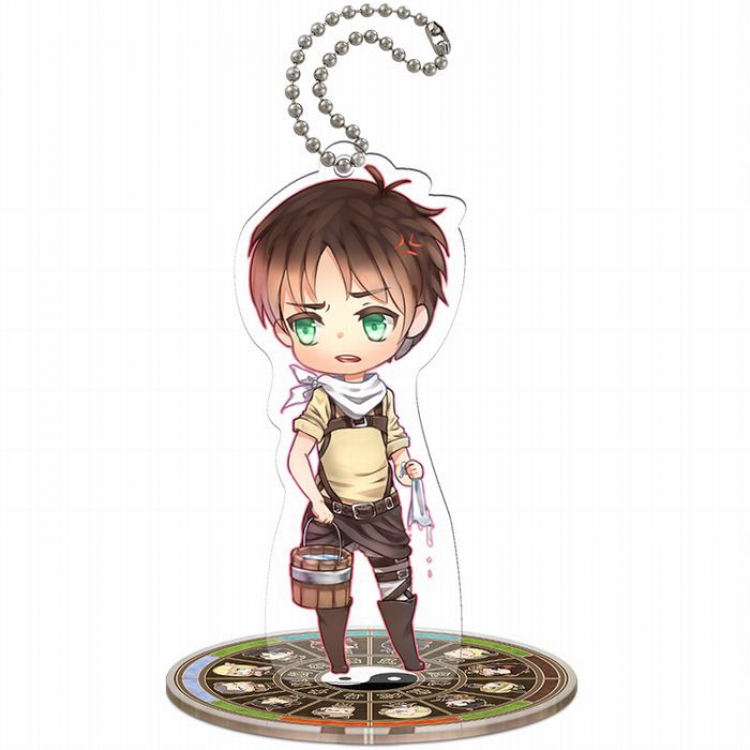 Shingeki no Kyojin Q version Small Standing Plates Acrylic keychain pendant 9-10CM Style A