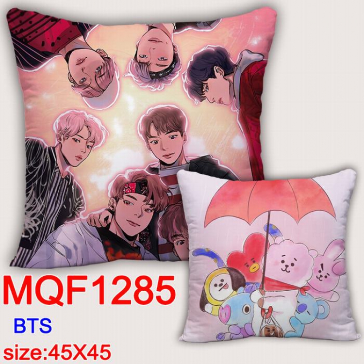 BTS Double-sided full color Pillow Cushion 45X45CM MQF1285