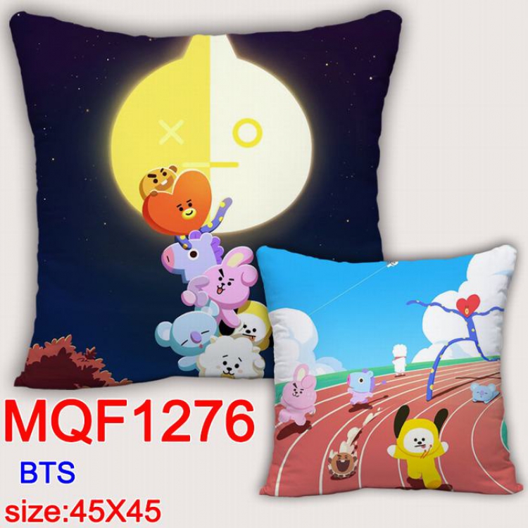 BTS Double-sided full color Pillow Cushion 45X45CM MQF1276