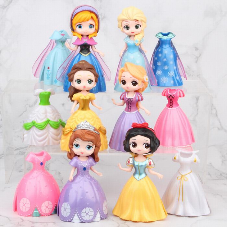 Frozen a set of 6 Bagged Figure Decoration 10CM 0.4KG