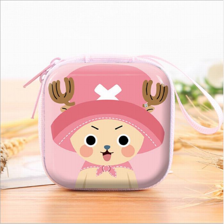 One Piece Coin purse headphone bag storage box Wallet OPP bag price for 3 pcs 7X7X3.5CM