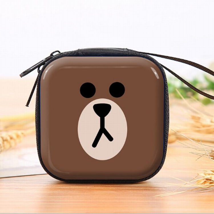 Rilakkuma Coin purse headphone bag storage box Wallet OPP bag price for 3 pcs 7X7X3.5CM