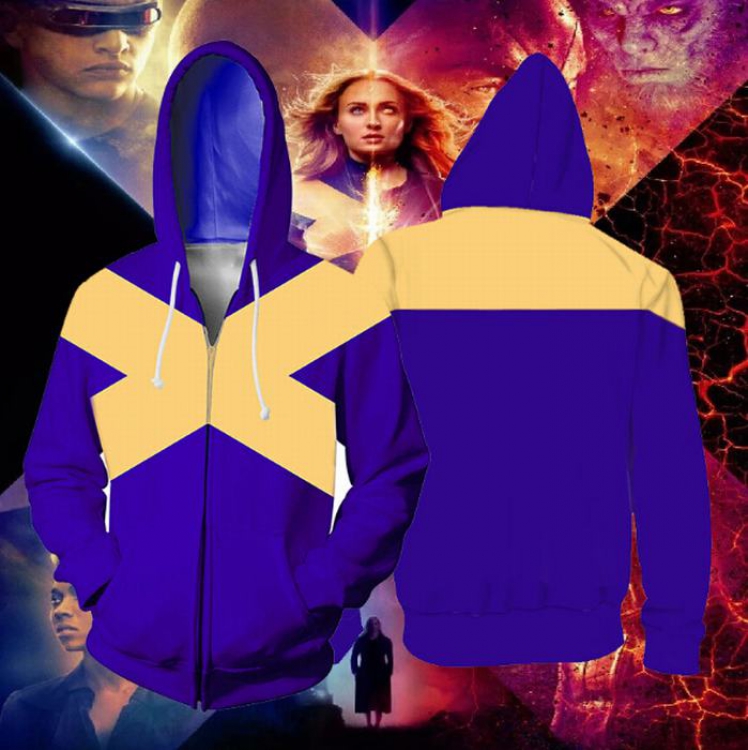X-Men Hoodie zipper sweater coat S M L XL XXL 3XL 4XL 5XL price for 2 pcs preorder 3 days