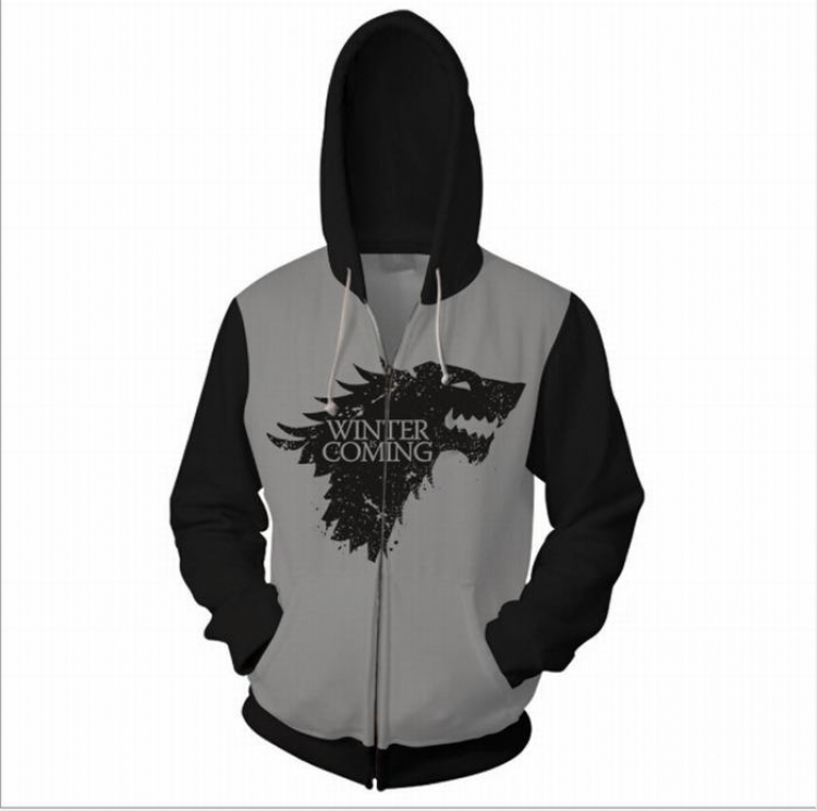 Game of Thrones Hoodie zipper sweater coat S M L XL XXL 3XL 4XL 5XL price for 2 pcs preorder 3 days