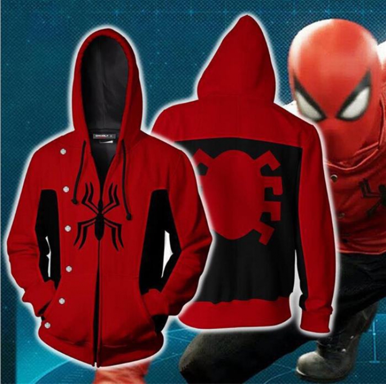 Spiderman Hoodie zipper sweater coat S M L XL XXL 3XL 4XL 5XL price for 2 pcs preorder 3 days